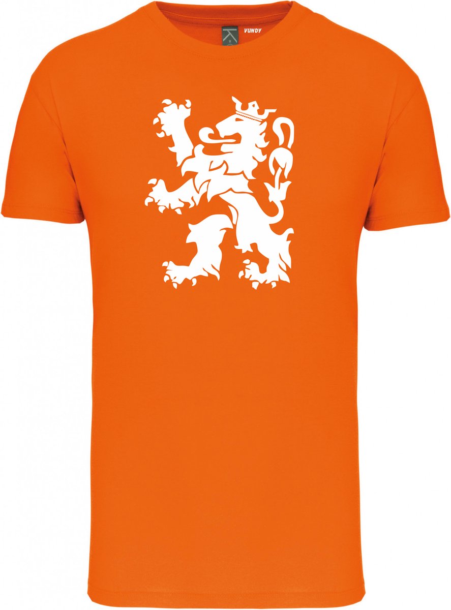 T-shirt Holland Leeuw Groot Wit | Oranje Holland Shirt | WK 2022 Voetbal | Nederlands Elftal Supporter | Oranje | maat 3XL